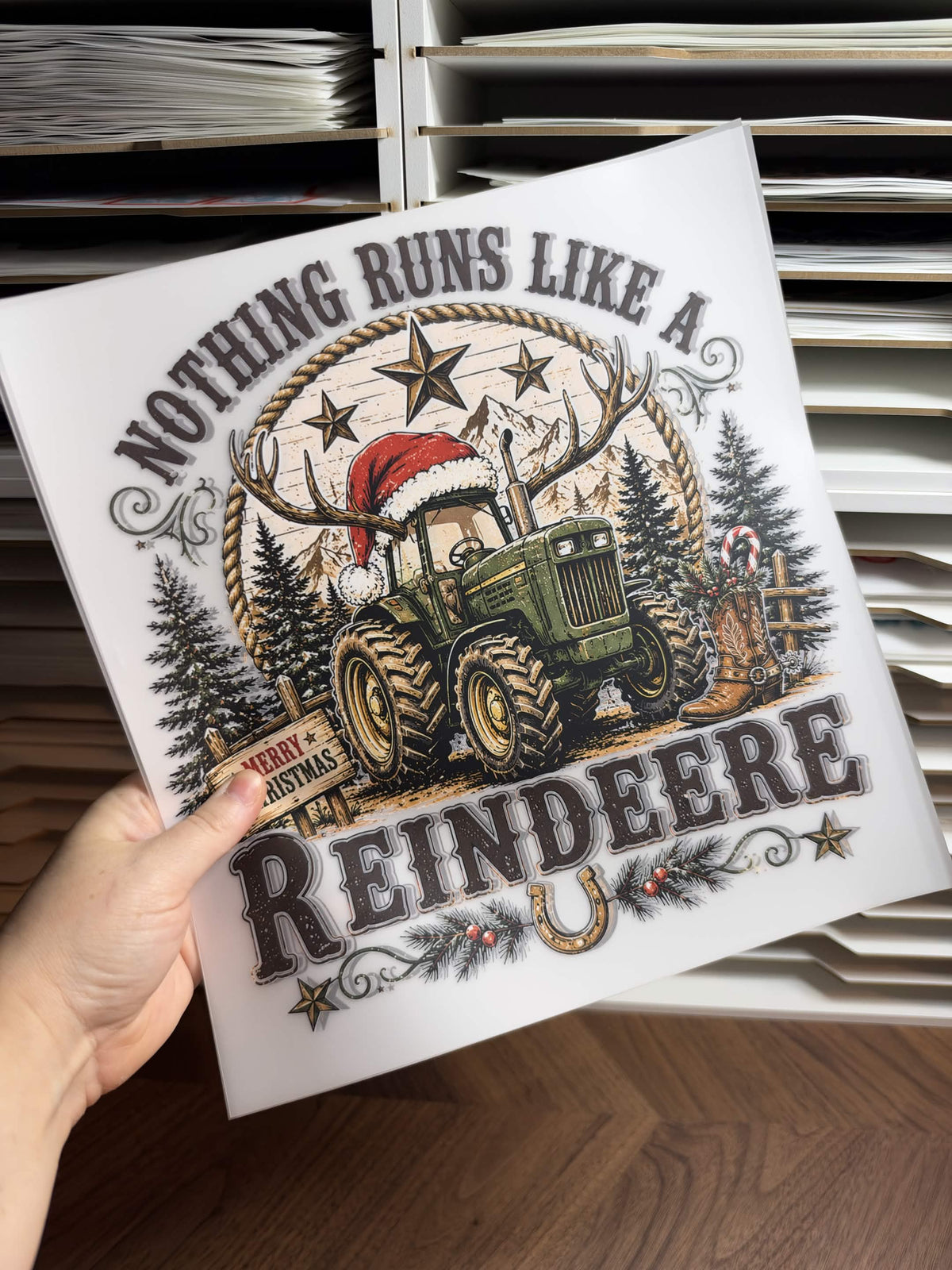 NOTHING RUNS LIKE A REINDEERE DTF