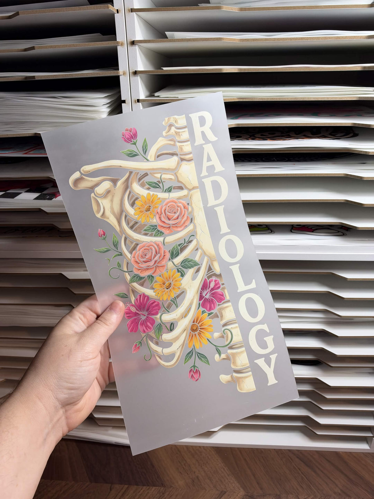 RADIOLOGY FLORAL DTF