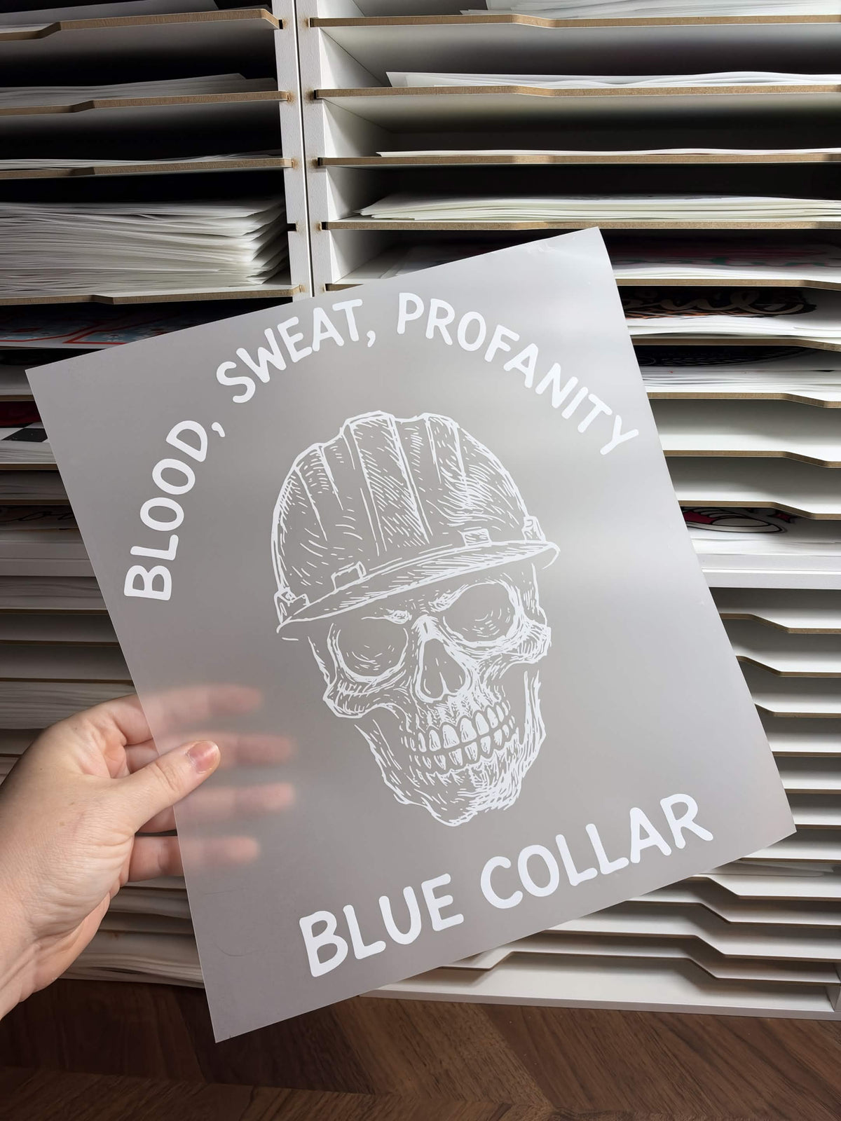 BLOOD, SWEAT, PROFANITY, BLUE COLLAR DTF