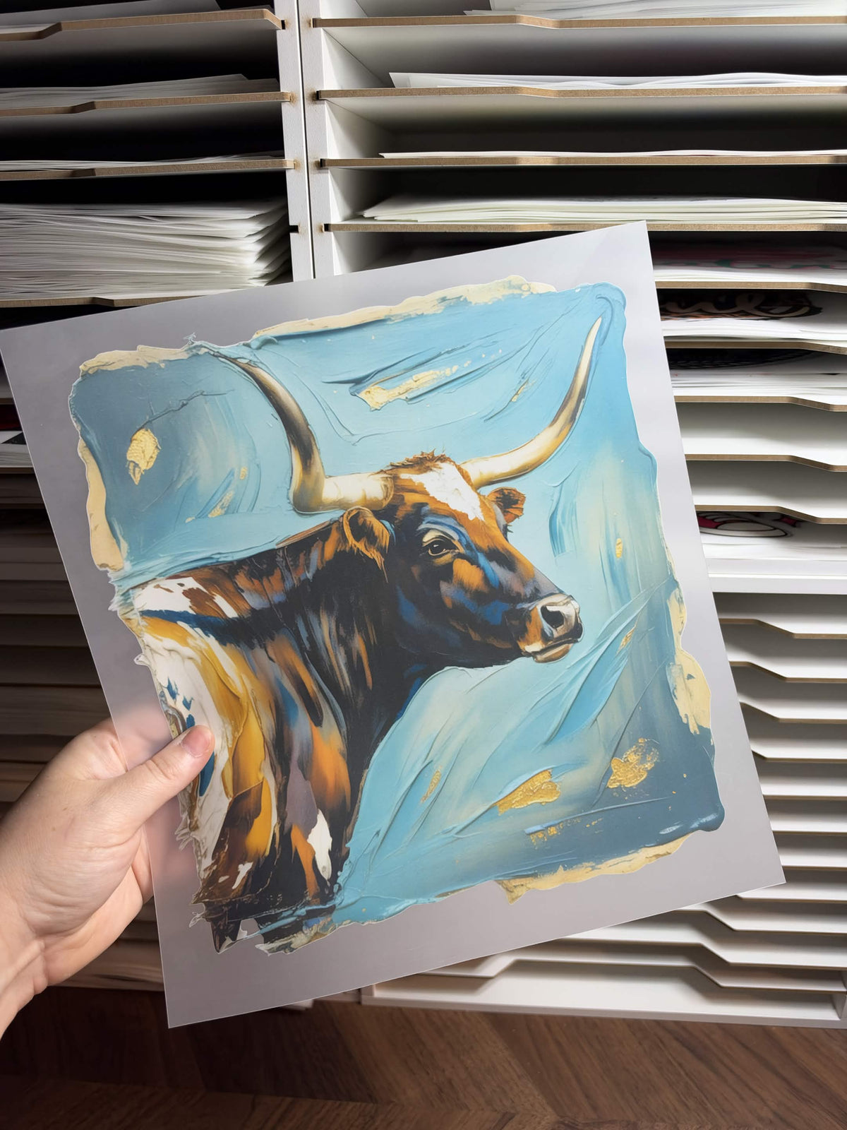 POTRAIT COW DTF