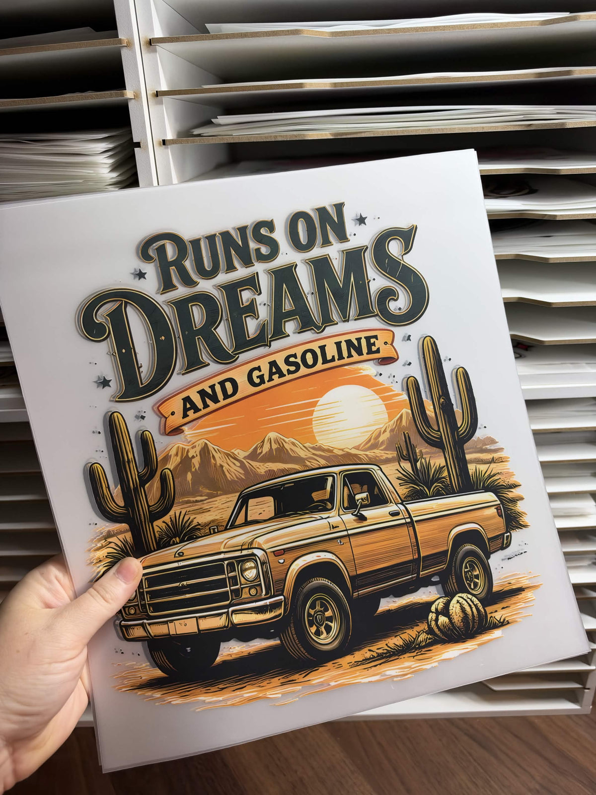 RUNS ON DREAMS AND GASOLINE DTF