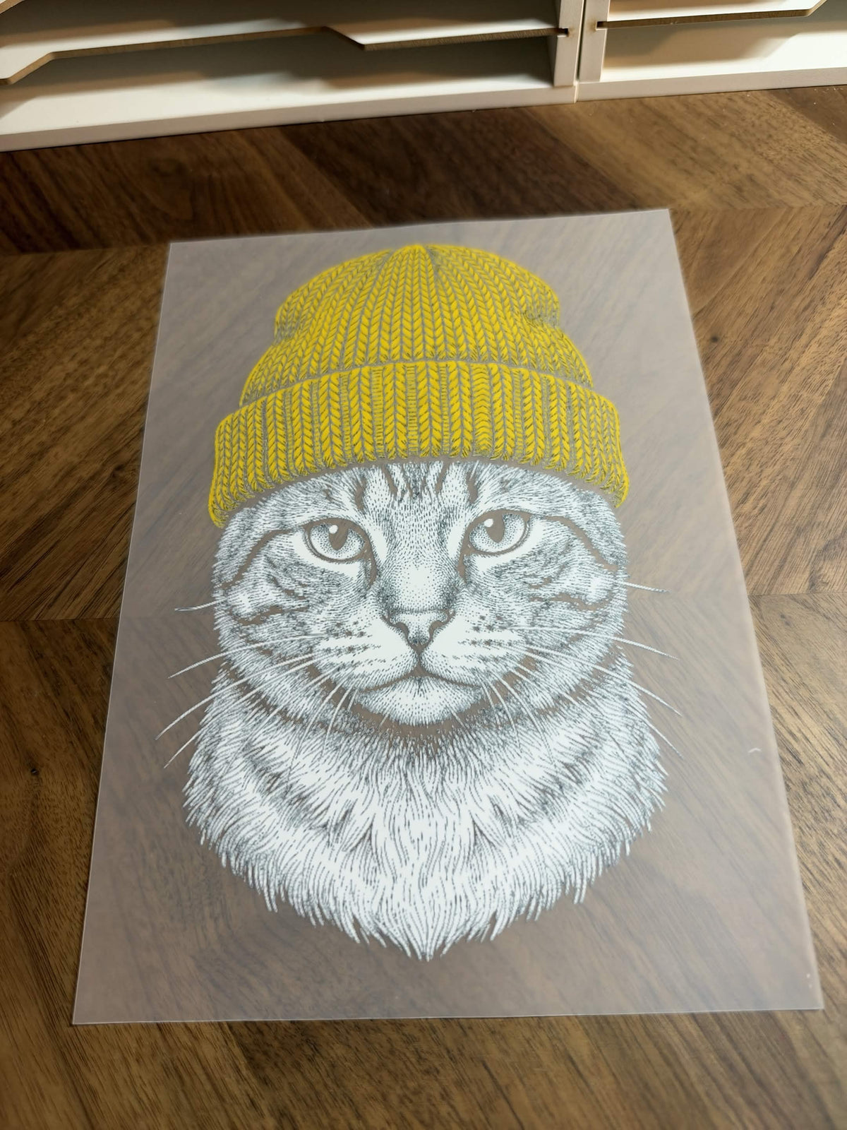 CAT BEANIE 2TONE DTF