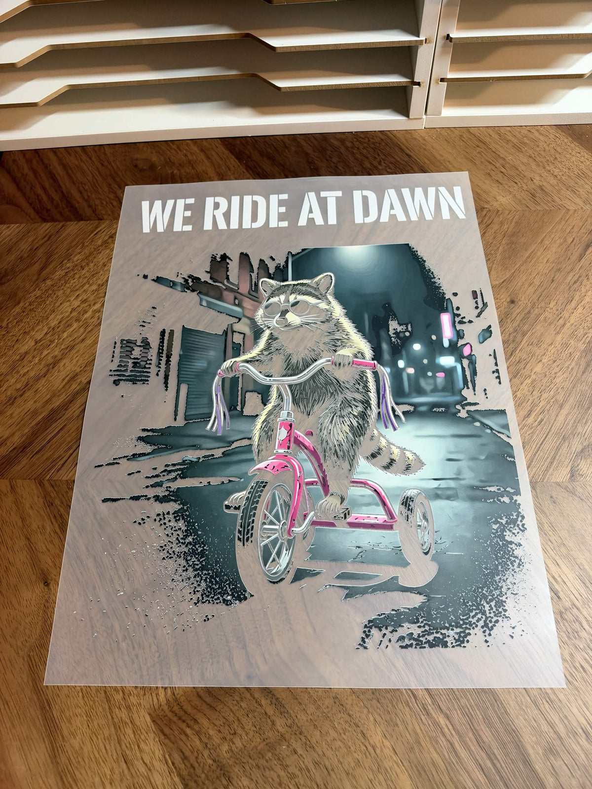 WE RIDE AT DAWN 2TONE DTF