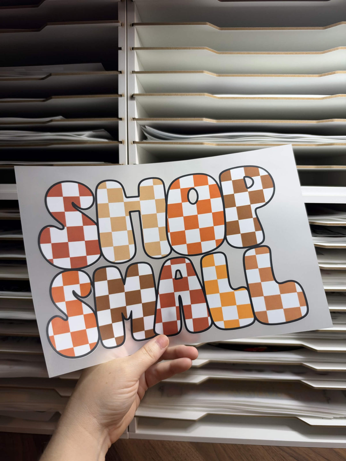 CHECKERED SHOP SMALL DTF