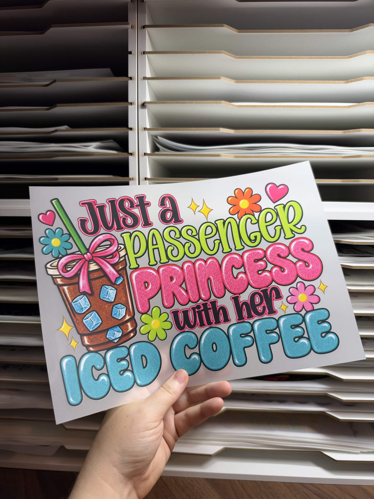 JUST A PASSENGER PRINCESS W/ HER ICED COFFEE DTF