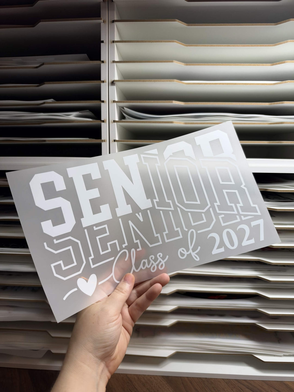 WHITE SENIOR DTF