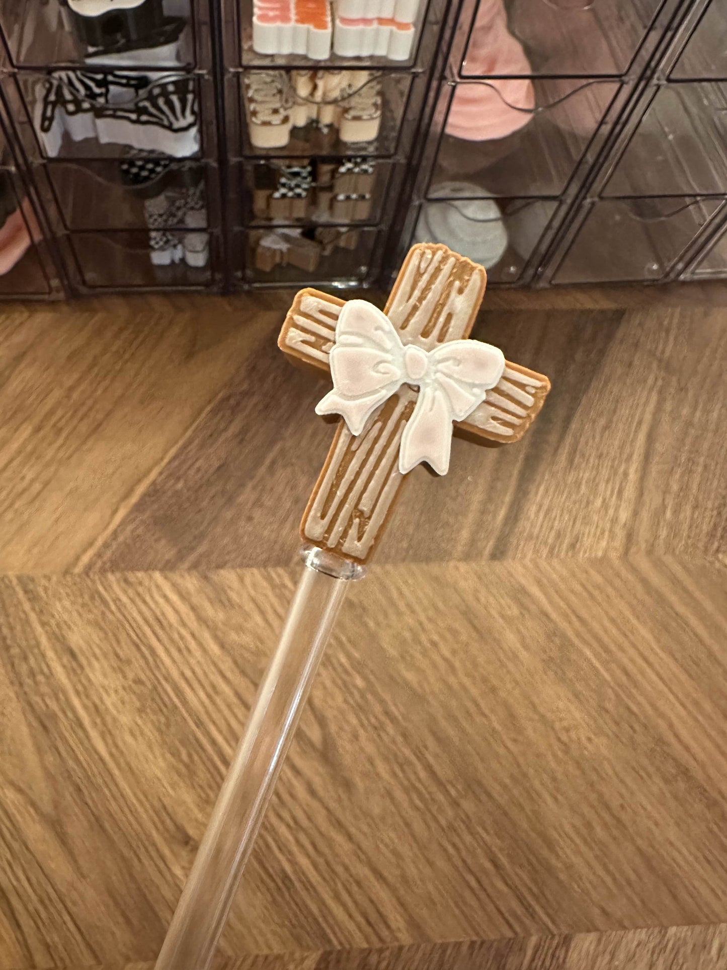 CROSS STRAW TOPPER 3D PRINTED