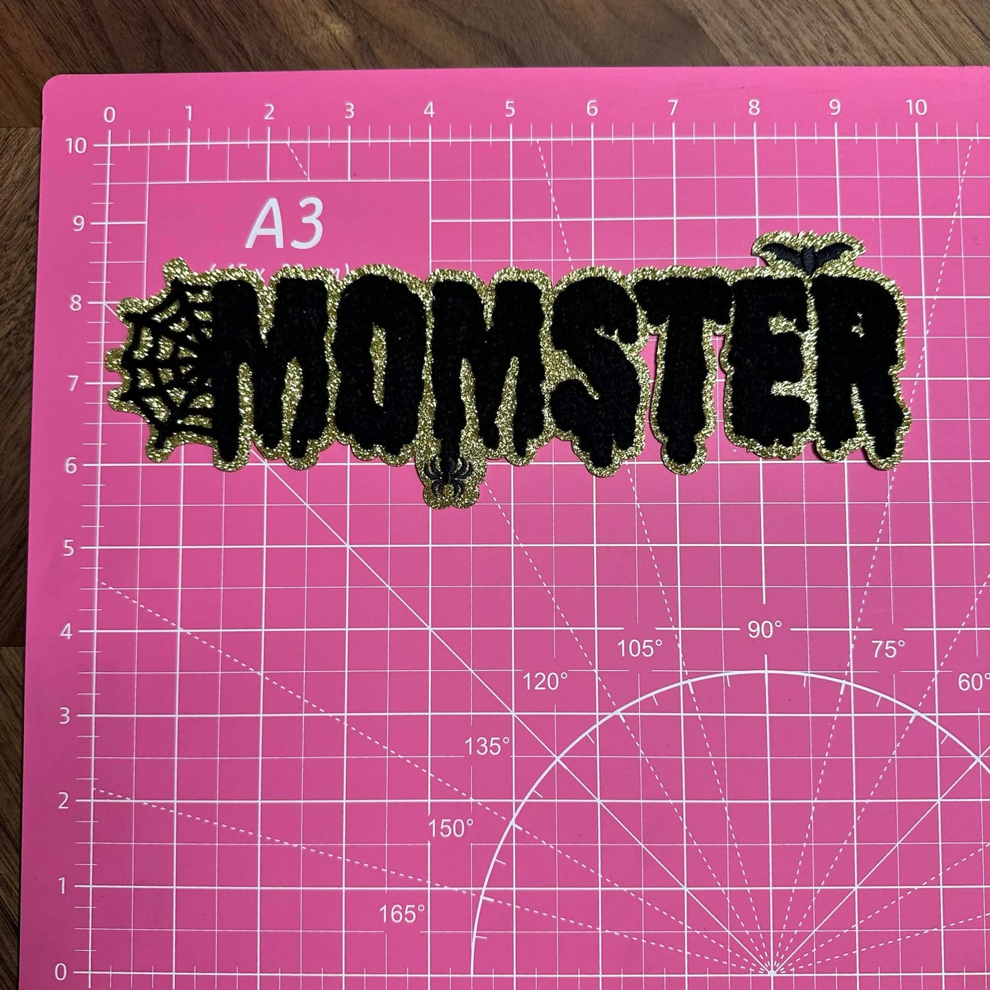 MOMSTER BLACK CHINELLE PATCH