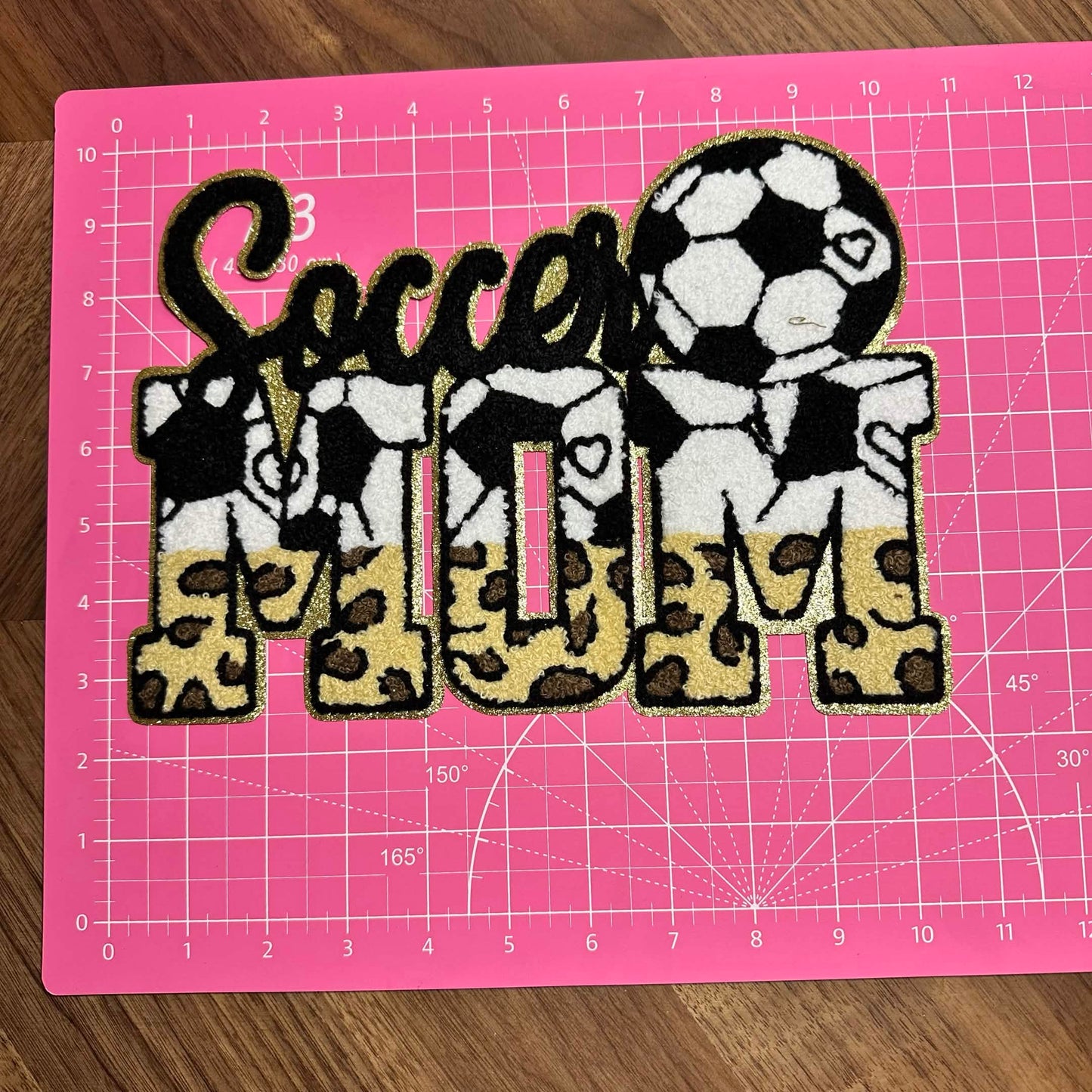 SOCCER MOM CHINELLE PATCH