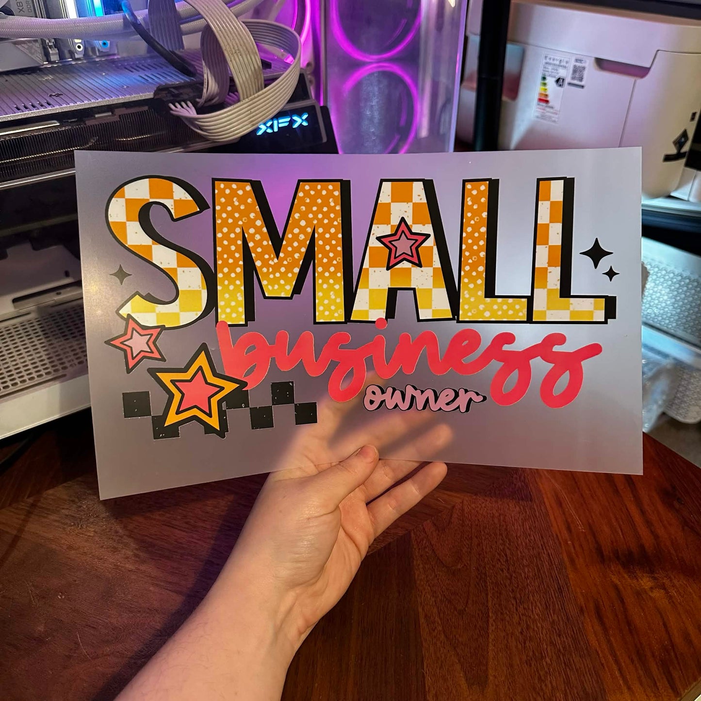SMALL BUSINESS OWNER DTF PRINT