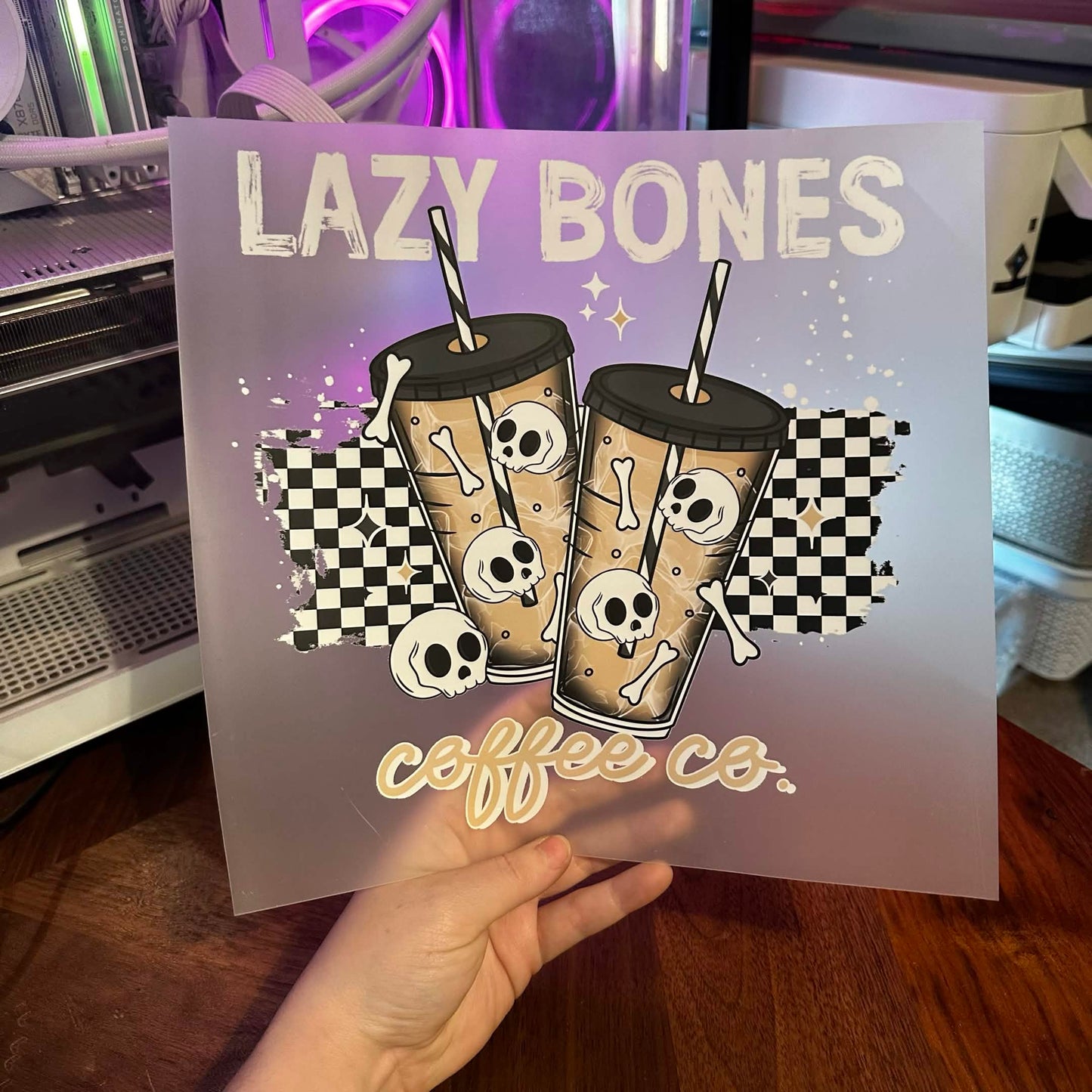 LAZY BONES COFFEE CO DTF PRINT