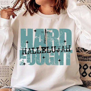 HARD FOUGHT HALLELUJAH SCREEN PRINT