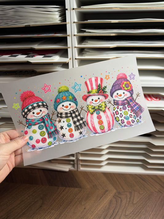CUTE SNOWMEN DTF