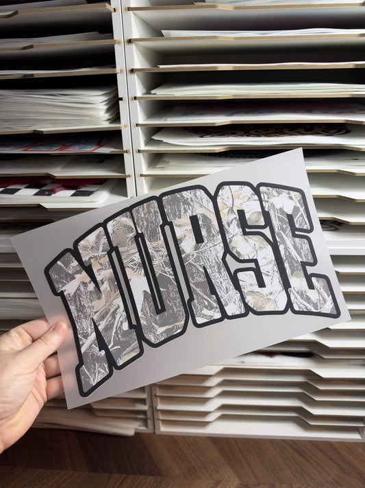 CAMO NURSE DTF