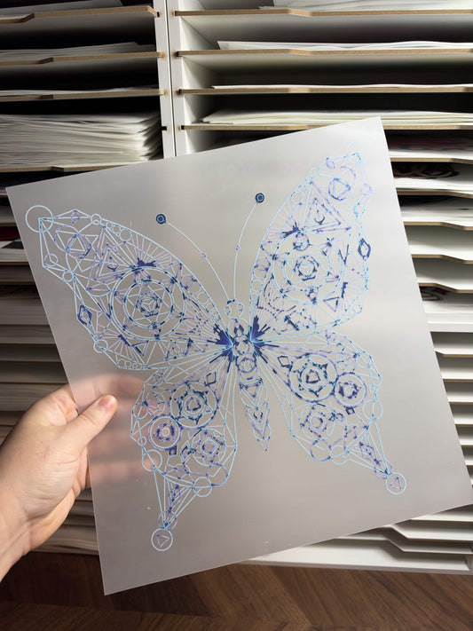 STARS BUTTERFLY DTF