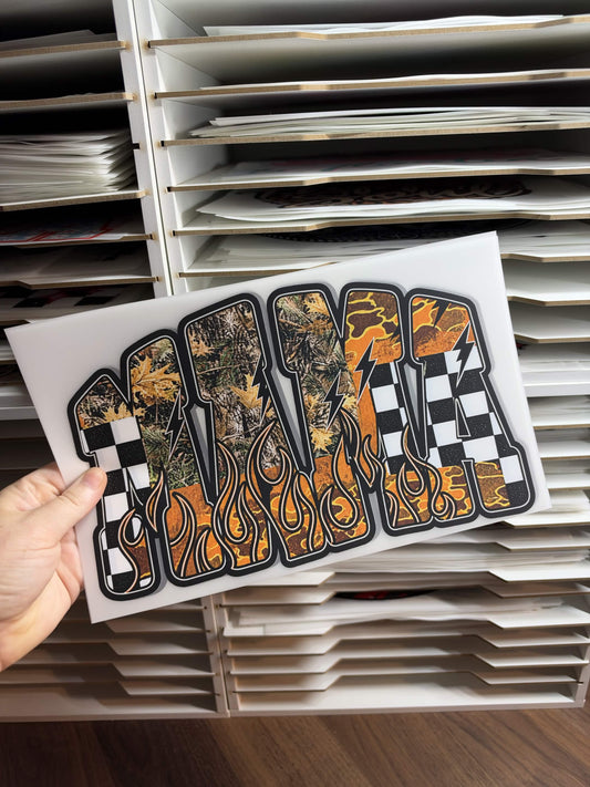 RETRO CAMO MAMA DTF