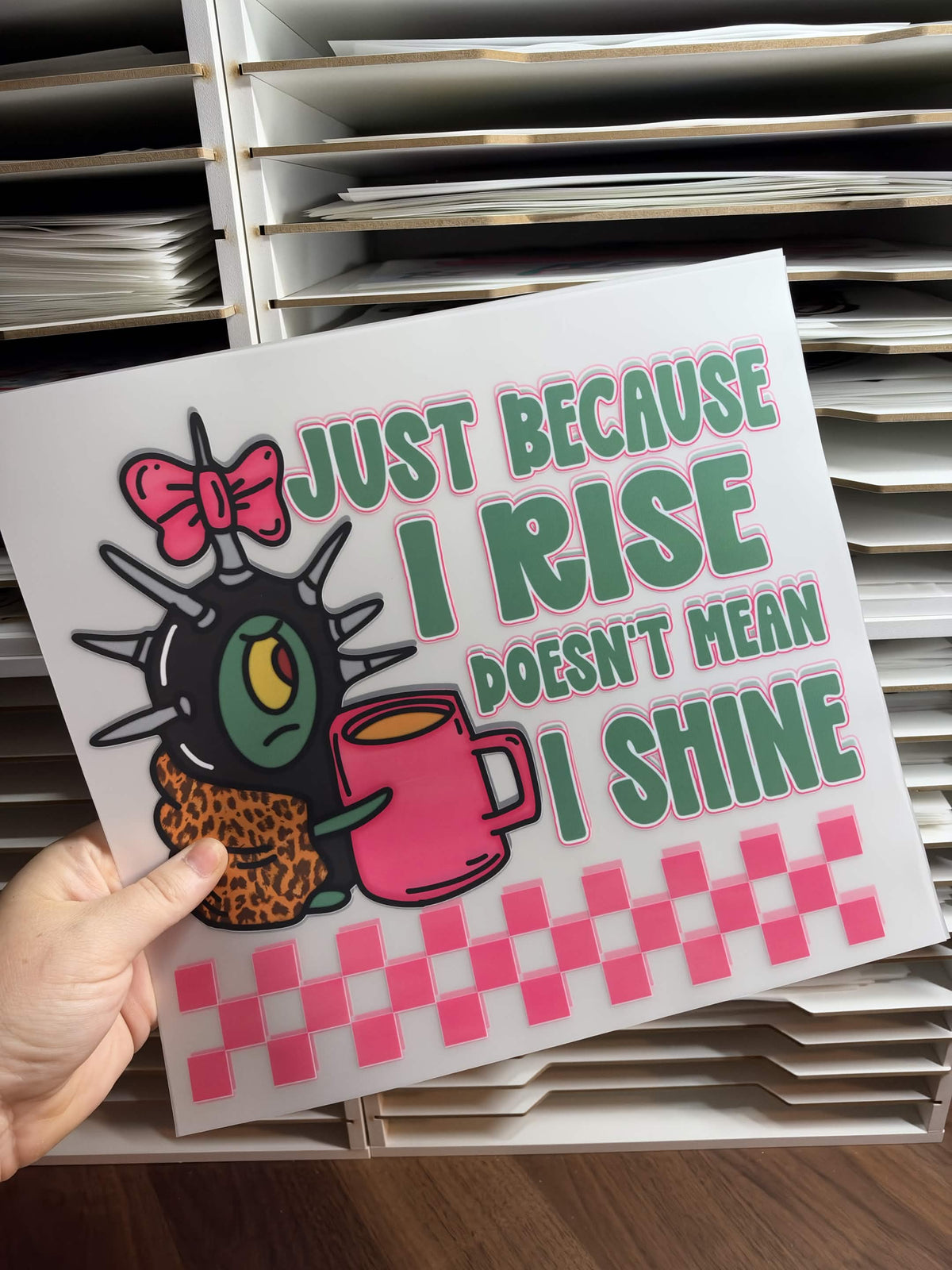 JUST BECAUSE I SHINE DOESN'T MEAN I RISE DTF
