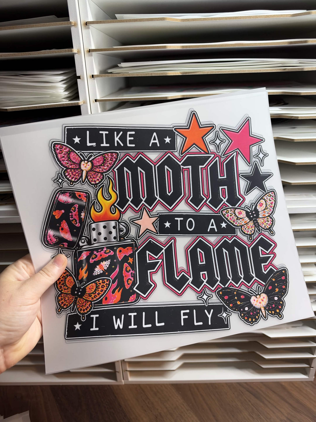MOTH TO A FLAME DTF