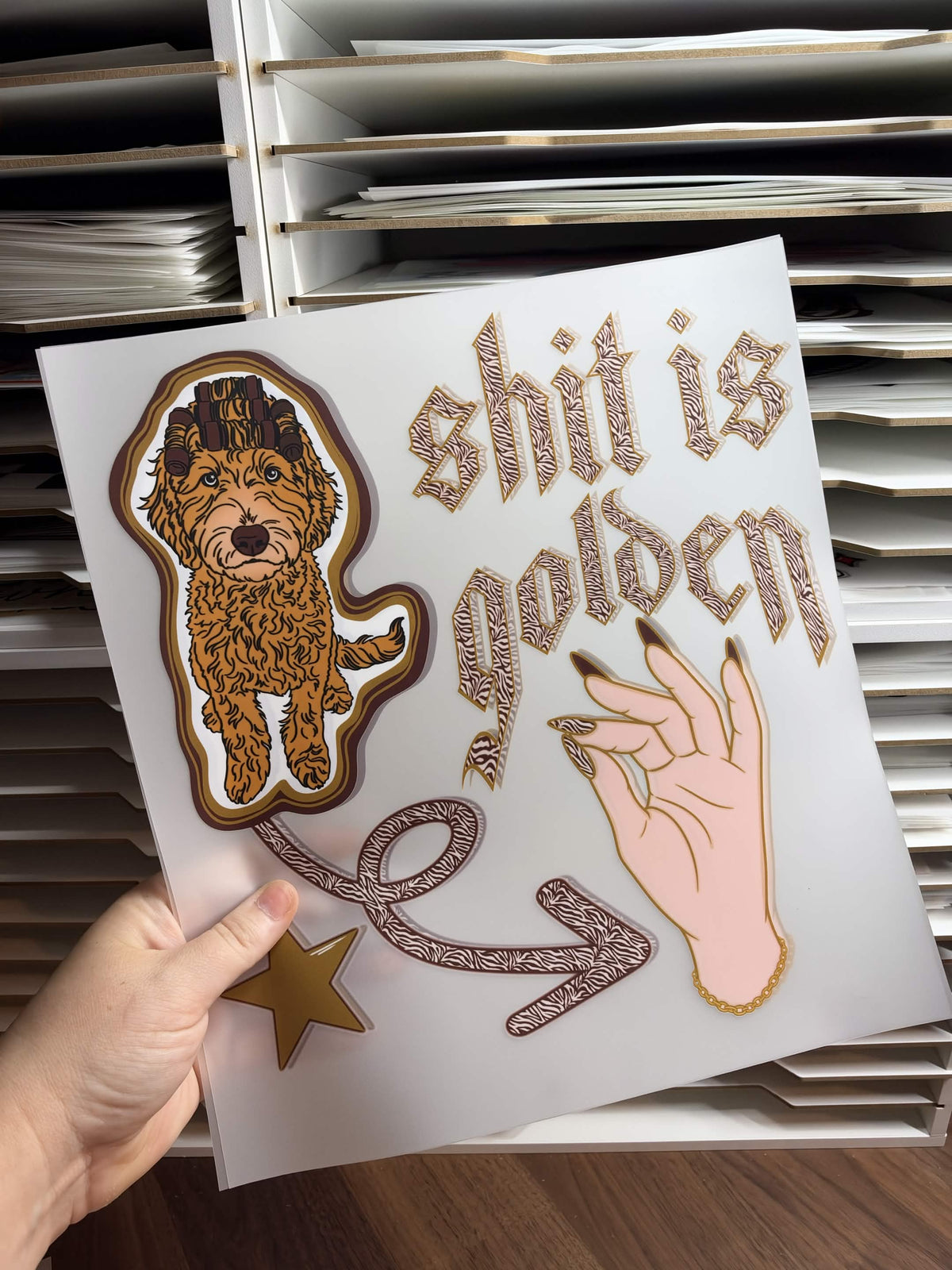 SHIT IS GOLDEN DTF