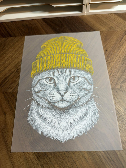 CAT BEANIE 2TONE DTF