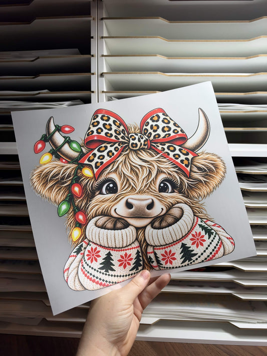 HIGHLAND COW SWEATER DTF