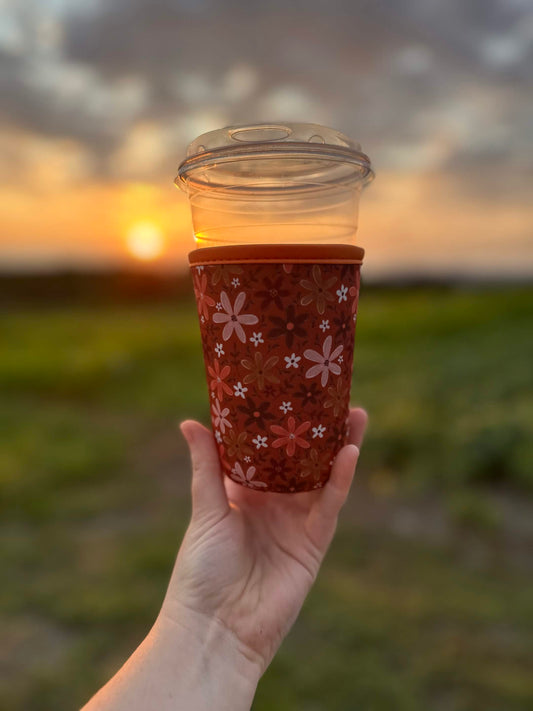 FALL FLORAL KOOZIE