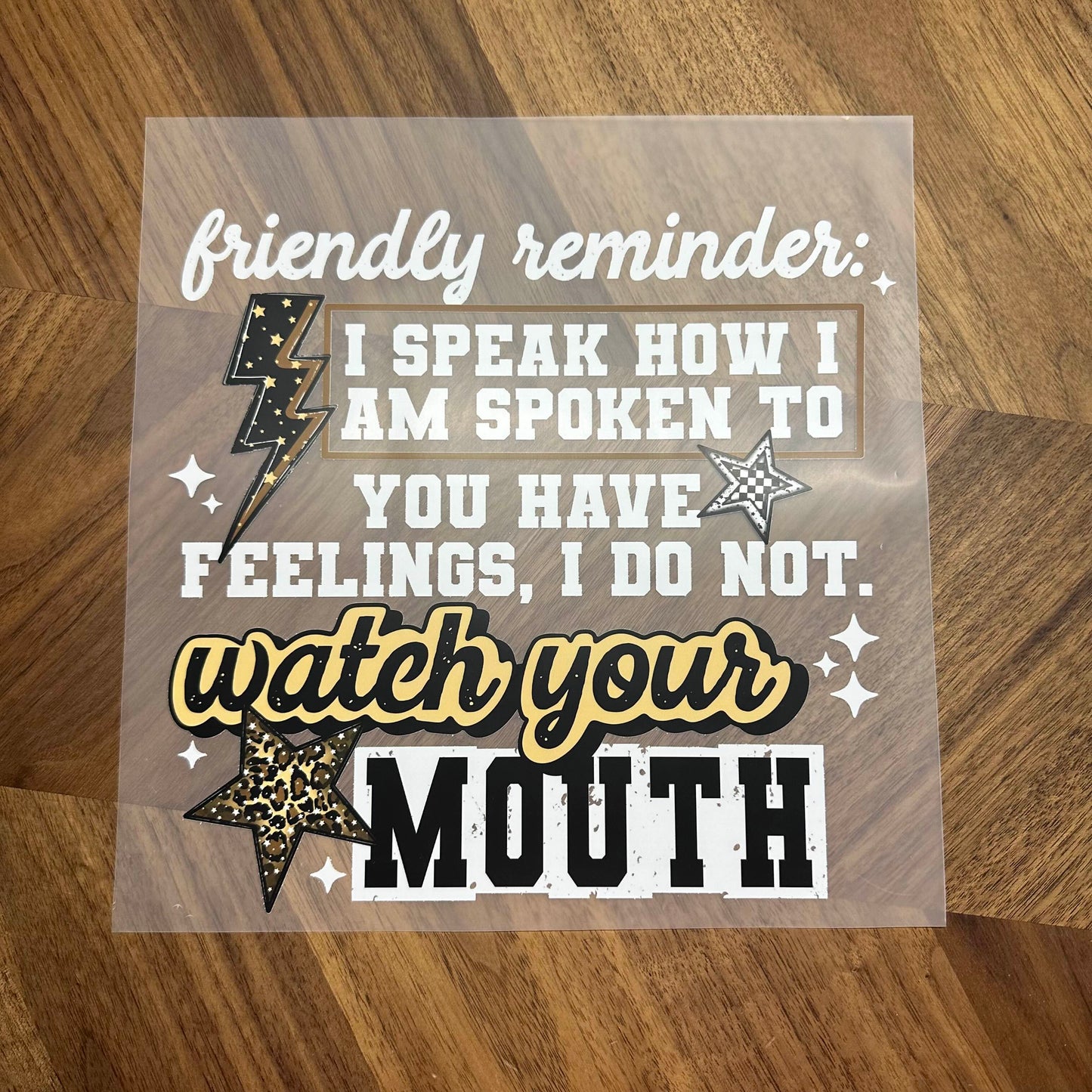 I SPEAK HOW SPOKEN TO - DTF PRINT