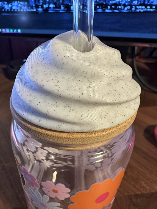 COOKIES & CREAM 16OZ TOPPER 3D PRINTED