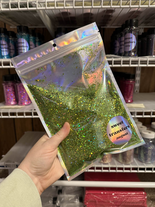 "AUGUST" CHUNKY GLITTER 10OZ