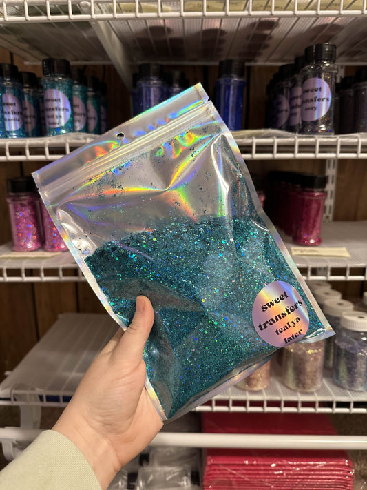"TEAL YA LATER" CHUNKY GLITTER 10OZ