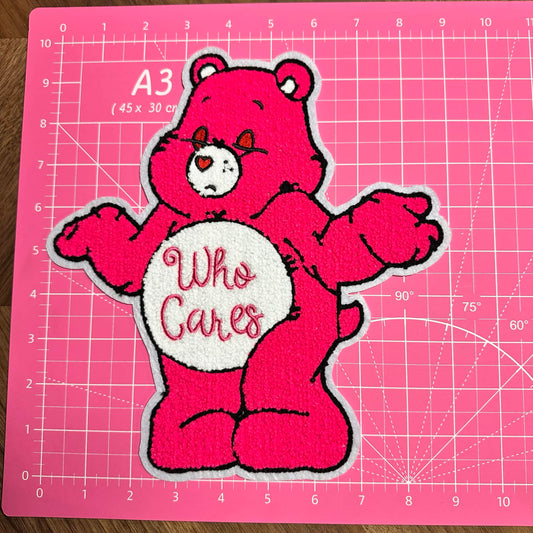 WHO CARES BEAR CHINELLE PATCH