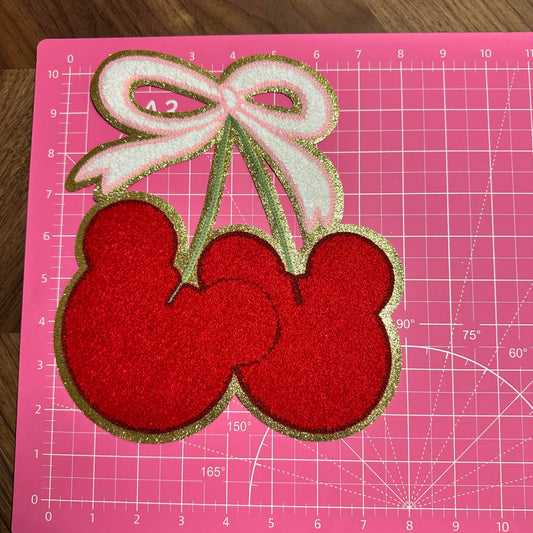 MICKEY CHERRIES CHINELLE PATCH