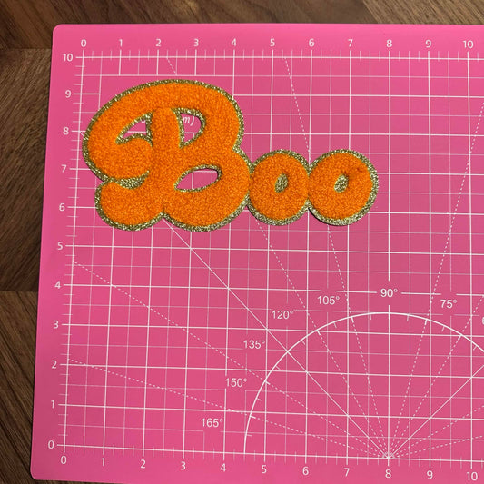 ORANGE BOO CHINELLE PATCH