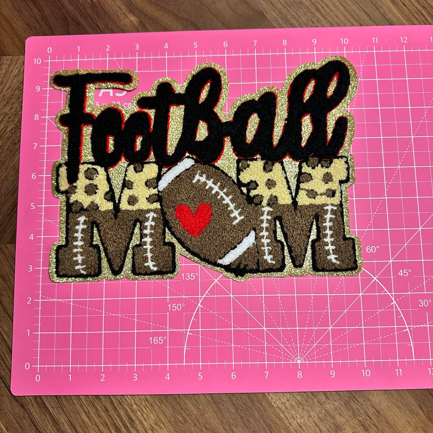 FOOTBALL MOM CHINELLE PATCH