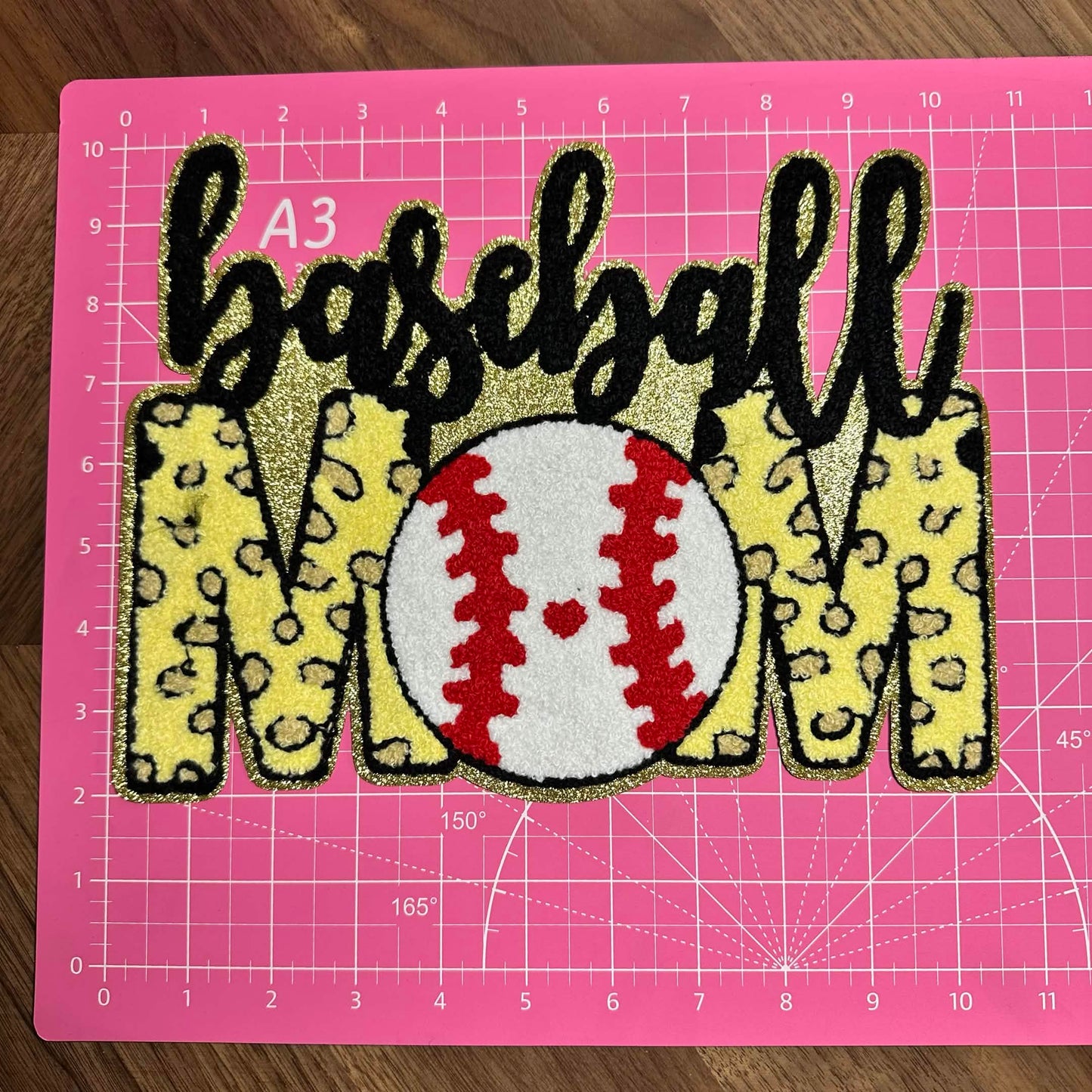 BASEBALL MOM CHINELLE PATCH