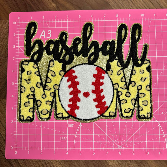 BASEBALL MOM CHINELLE PATCH