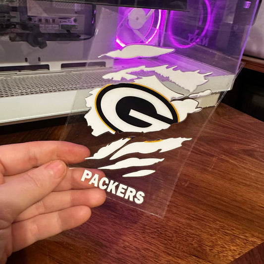 PACKERS STRIPED - 4X4 DECAL