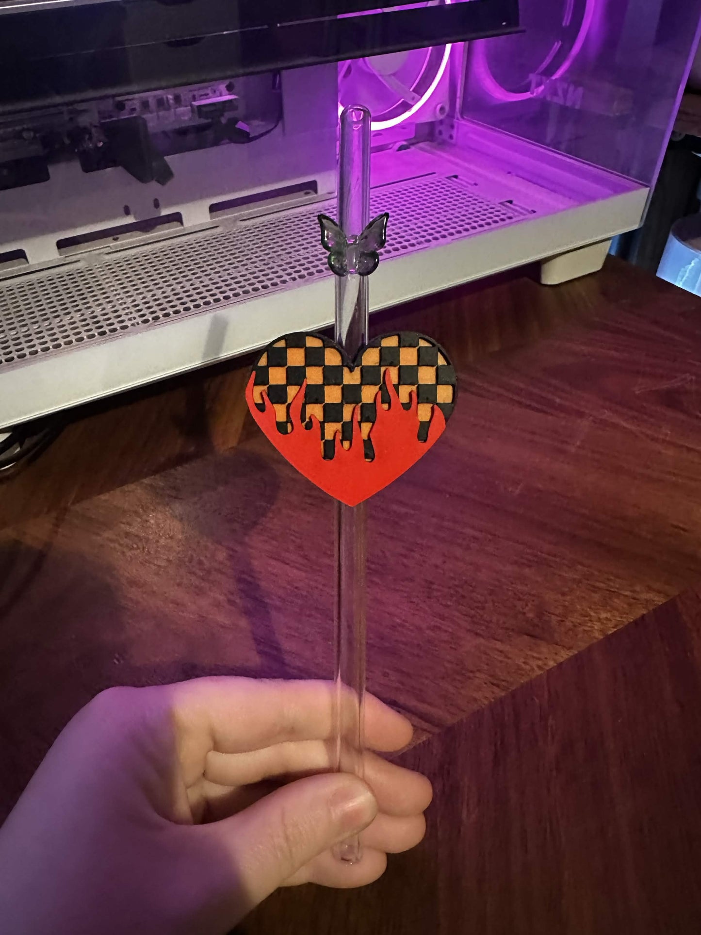 HARLEY INSPIRED HEART 3D PRINTED