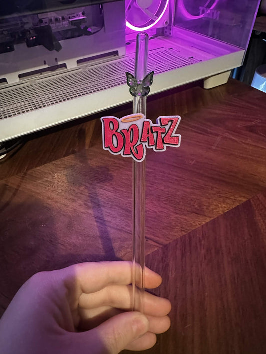 SASSY GIRL STRAW TOPPER 3D PRINTED