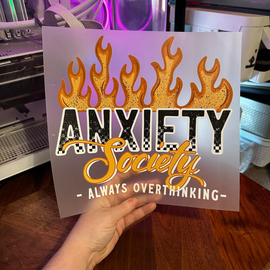 ANXIETY SOCIETY DTF PRINT